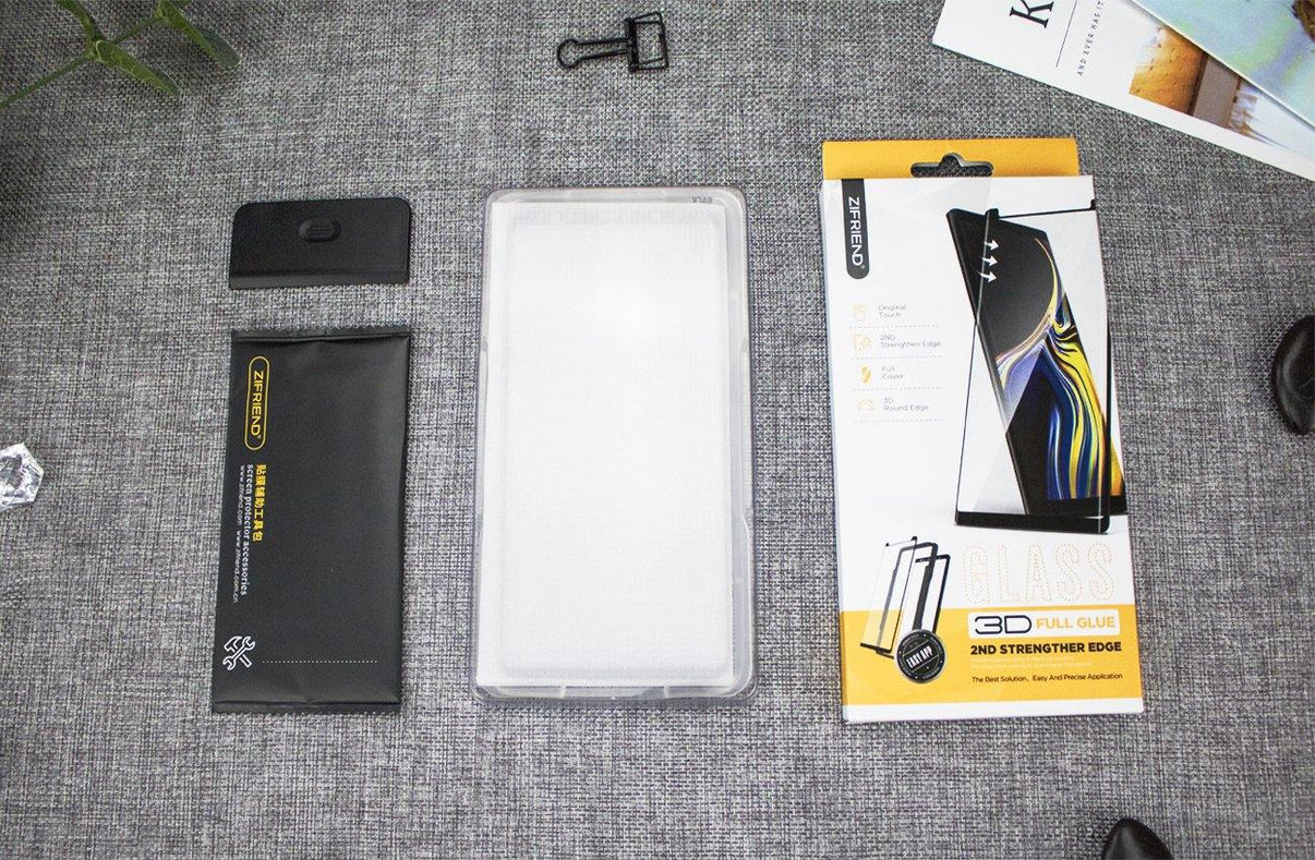 Premium 3D Full Glue Full Cover Tempered Glass with Frame Applicator 3D Full Glue Glass with Applicator zifriend