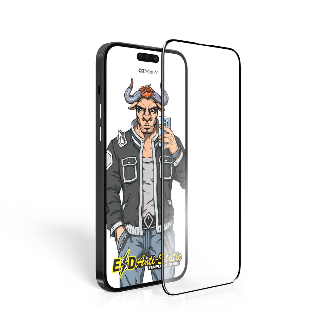 2.5D Big Arc Anti-static HD Tempered Glass For IPHONE MODEL
