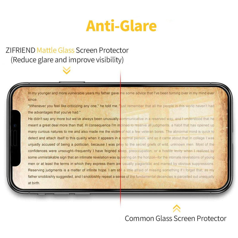 2.5D Matte Anti Glare Tempered Glass Screen Protector - ZIFRIEND