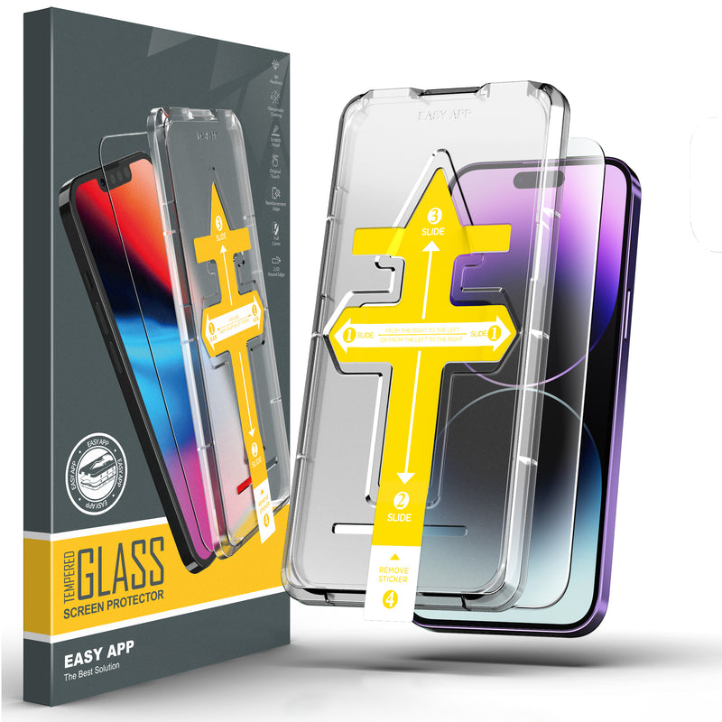 Premium Crystal 2.5D Tempered Glass for iPhone with Easy Applicator