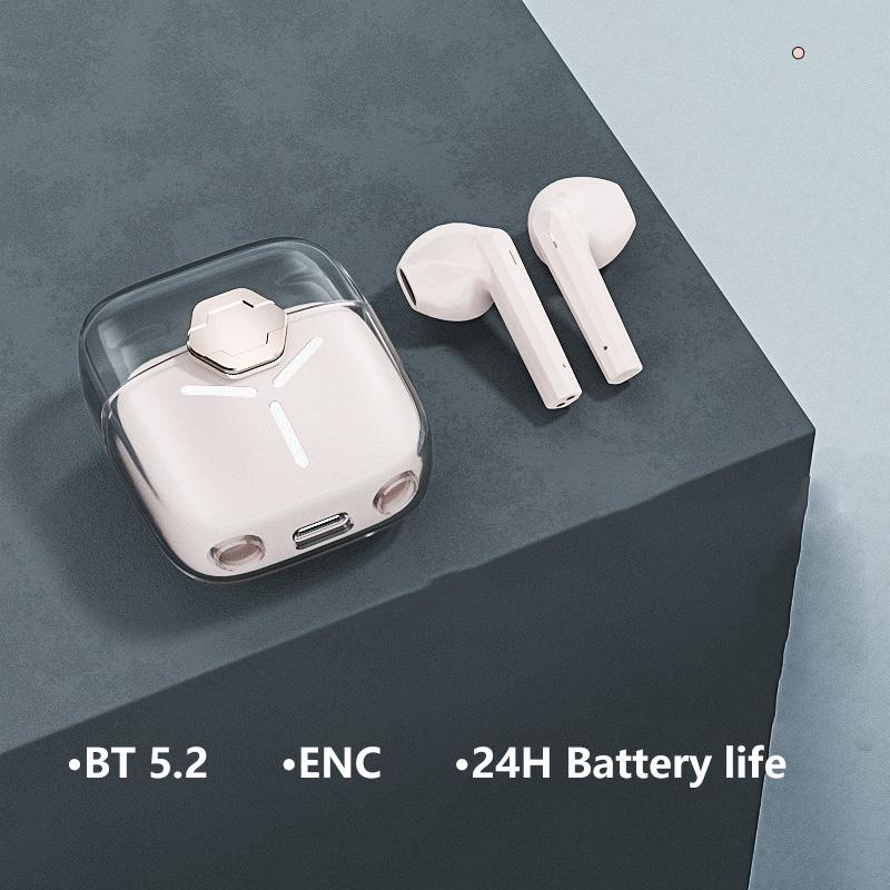 EJ30008 BT 5.2 LED ENC TWS earphones earbuds true wireless touch control waterproof gaming HiFi ear buds headphones headset