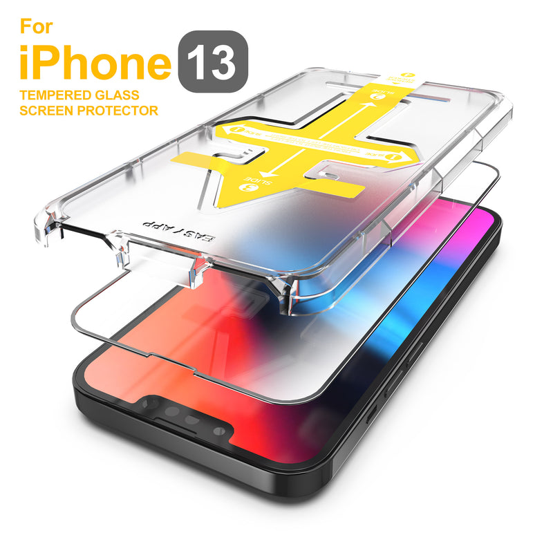 Premium 3D Full Cover Glass for iPhone with Easy Applicator for iPhone 13 12 series