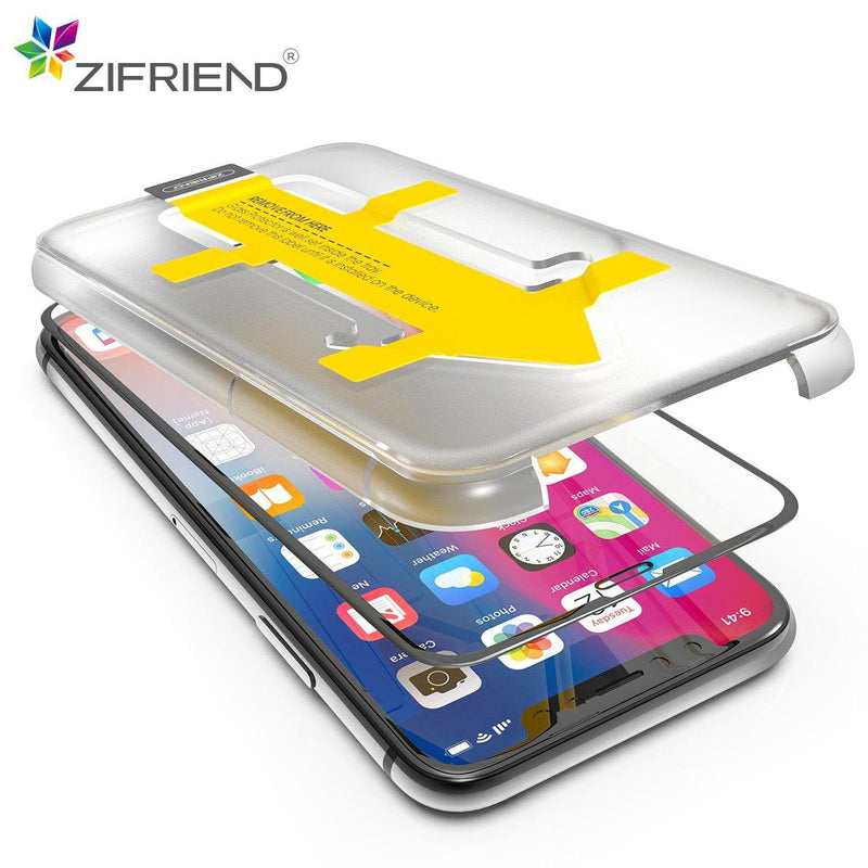 Screen Protector iPhone 11, 3D Tempered Glass Easy Fit, Black de la   cu ✓ Livrare gratuita