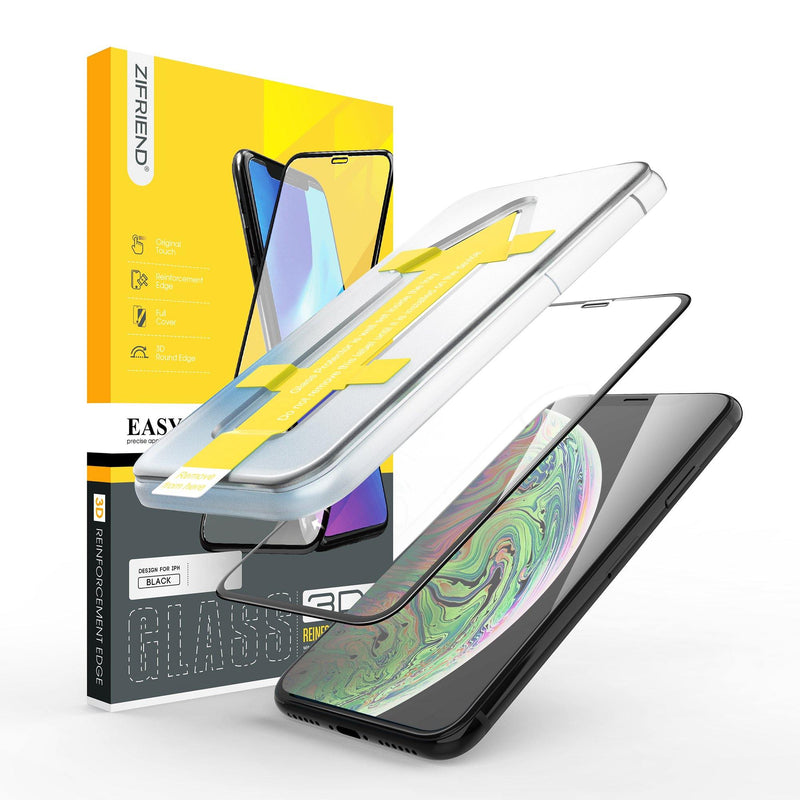 Premium 3D Full Cover Glass for iPhone with Easy Applicator 3D Full Cover Glass with Easy Applicator zifriend 
